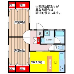 ハイツ衣鳩５～７の物件間取画像